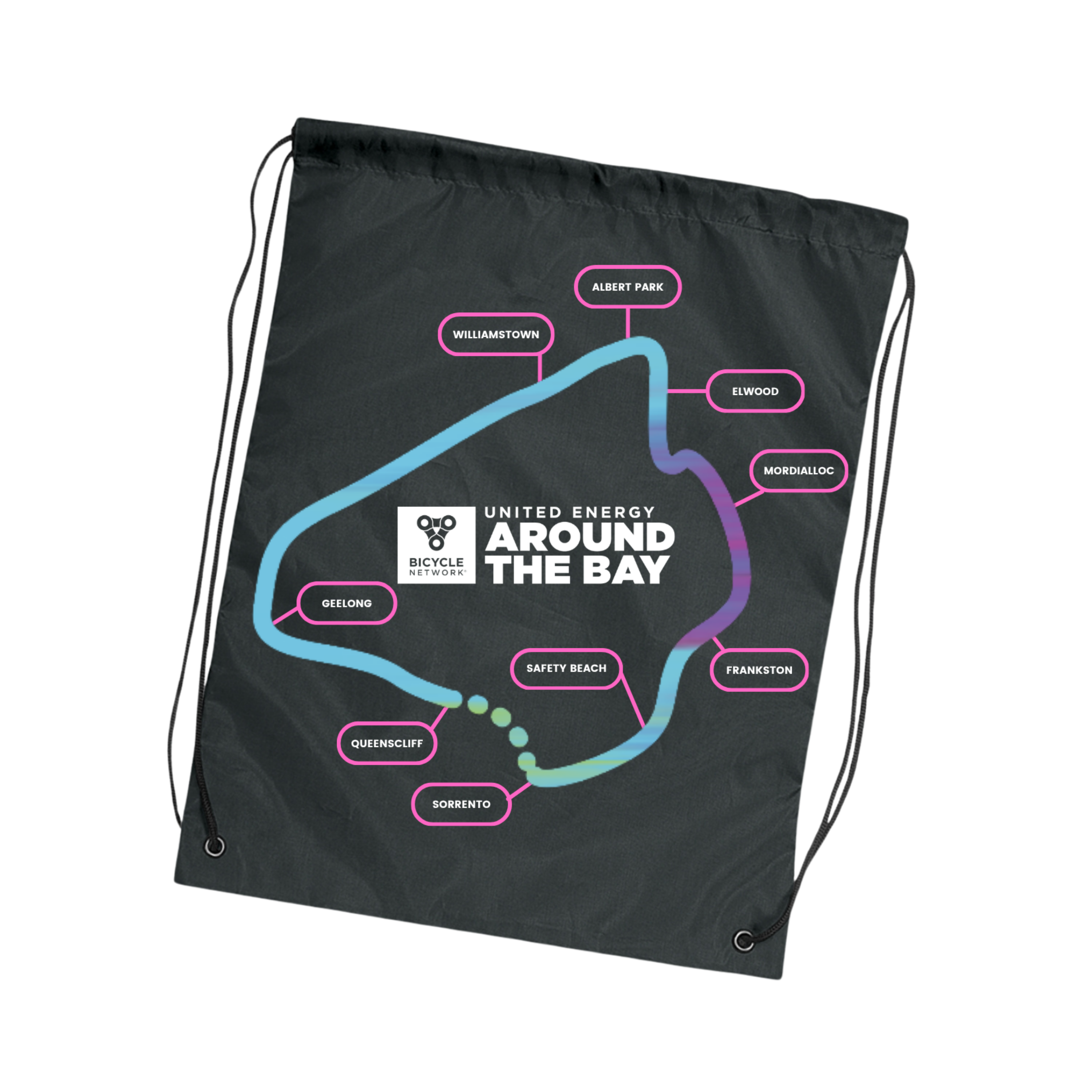 Around The Bay Drawstring Backpack
